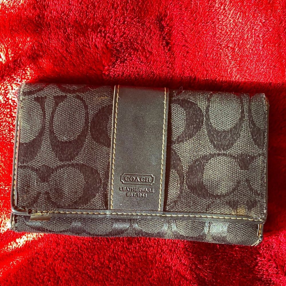 Vintage Coach Clutch Wallet
